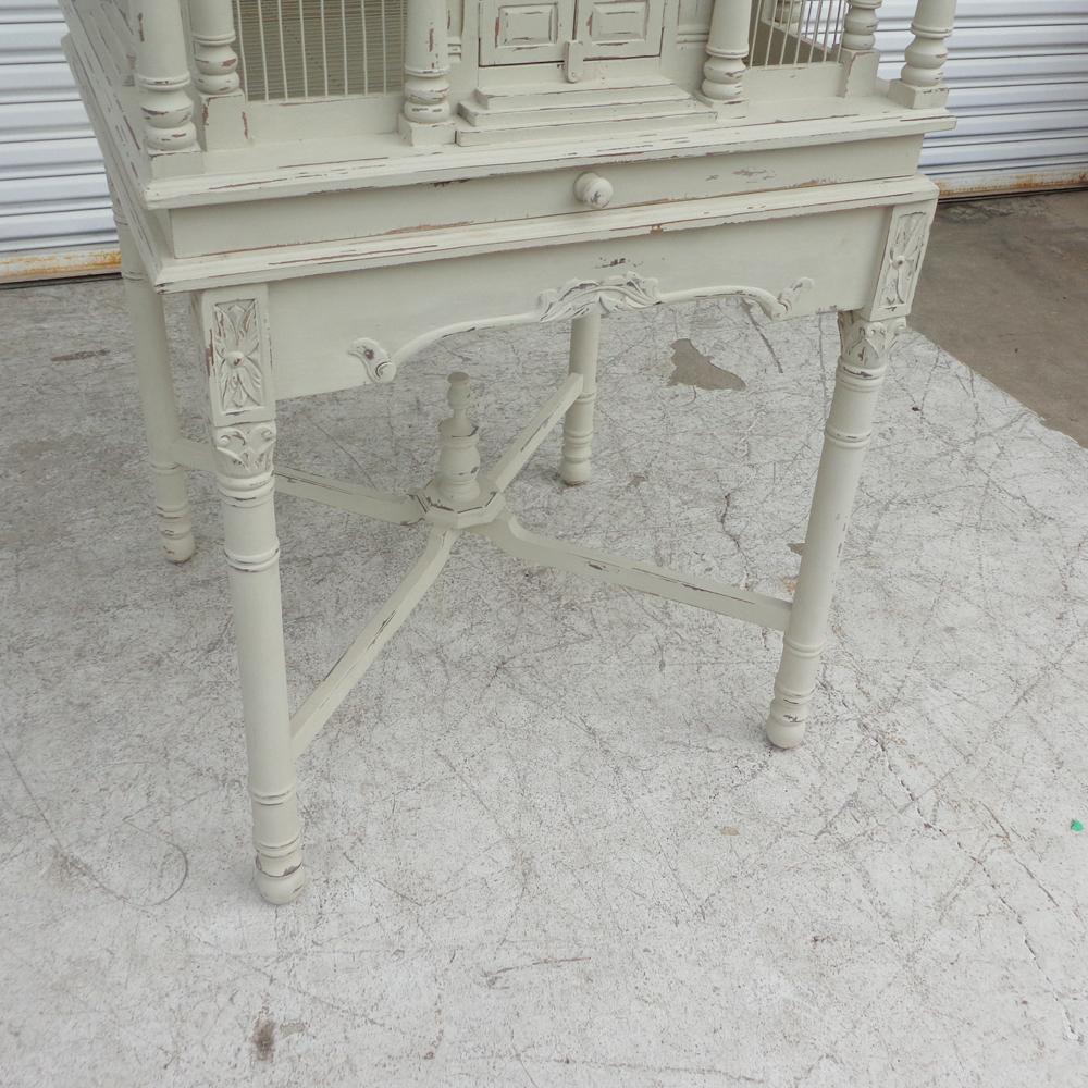 7FT French Neoclassical Style Birdcage on Pedestal 4