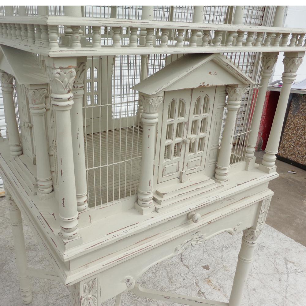 7FT French Neoclassical Style Birdcage on Pedestal 5