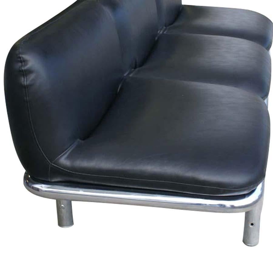 Late 20th Century Series 10 Brian Kane Metropolitan Luxe Tubular 3-Seat Sofa  