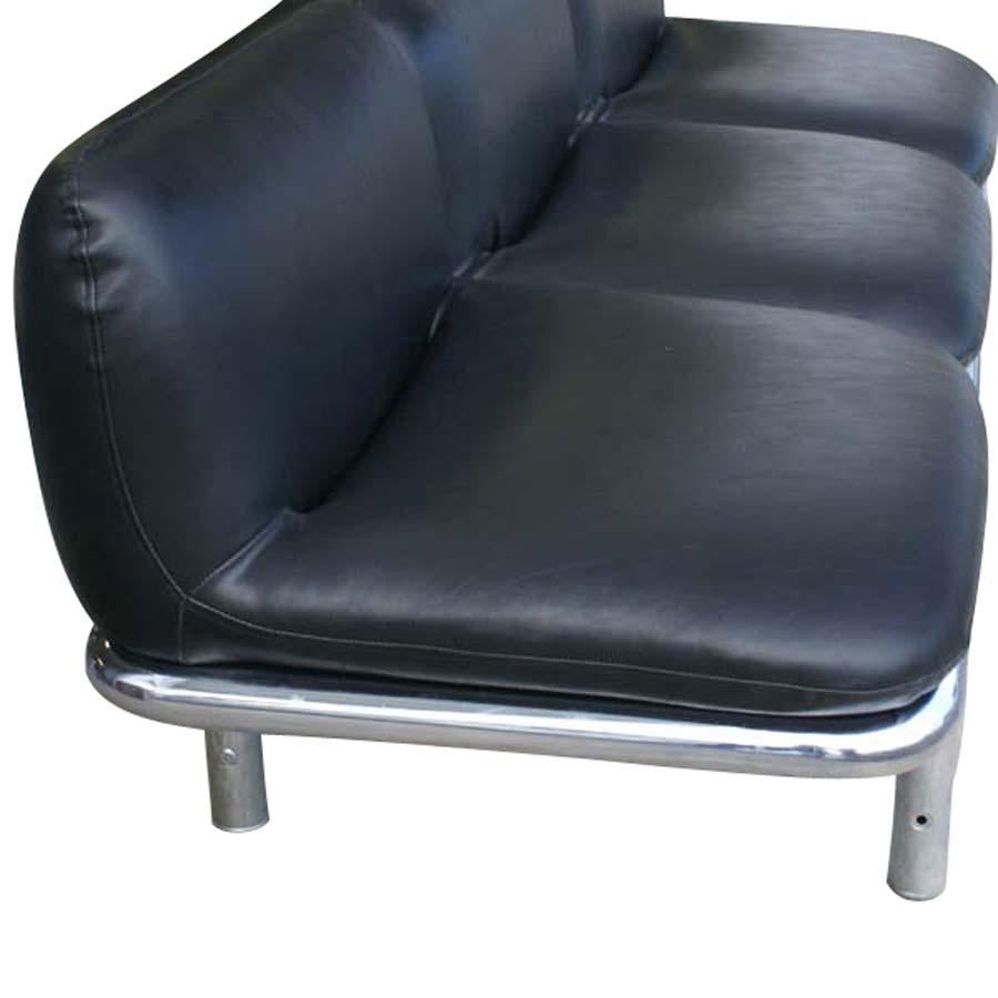Late 20th Century Series 10 Brian Kane Metropolitan Luxe Tubular 3-Seat Sofa