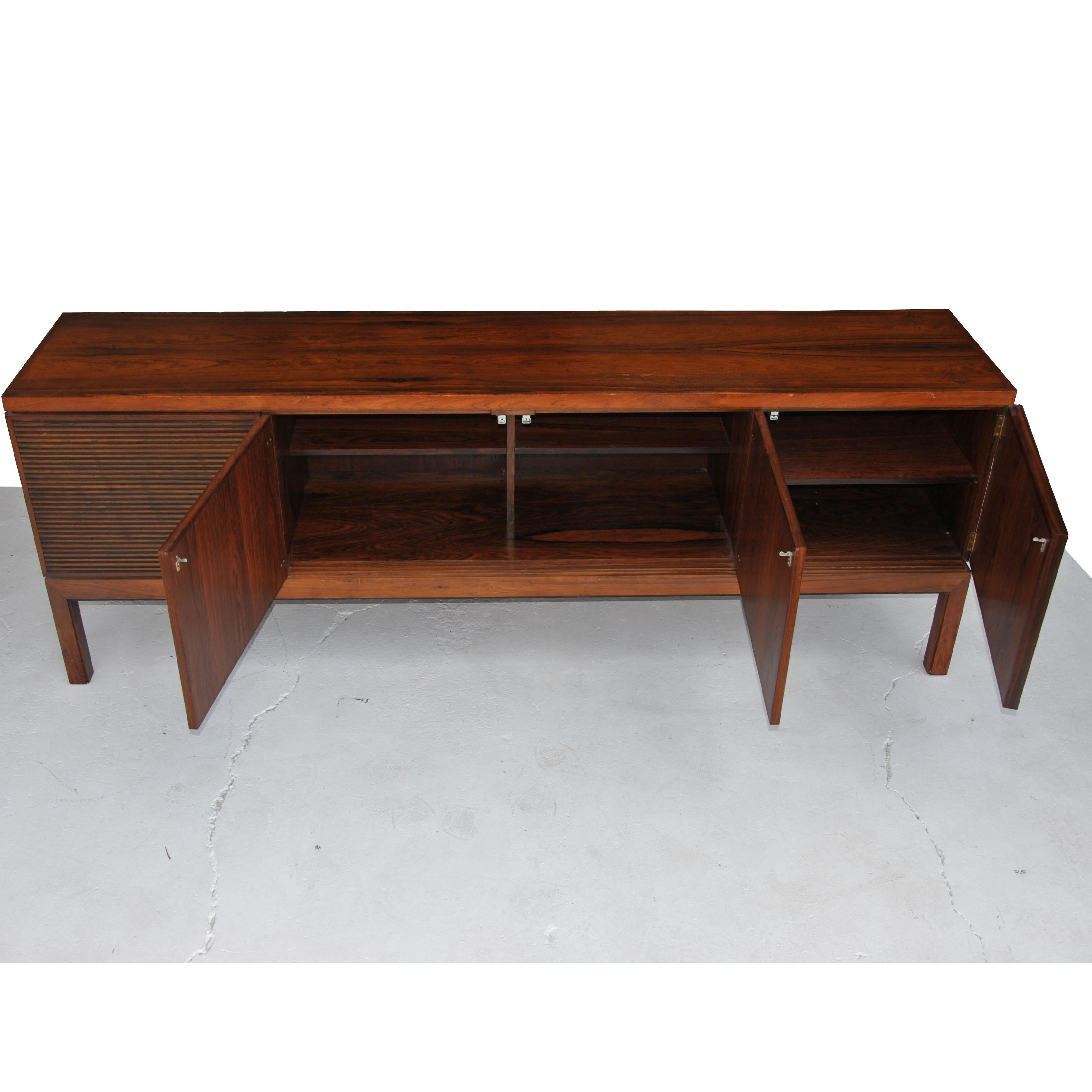English Vintage Midcentury Rosewood Bridgeford Sideboard by Robert Heritage