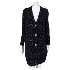 7K$ New Paris / Cosmopolite Sequinned Quilted Cardi Coat 34 FR