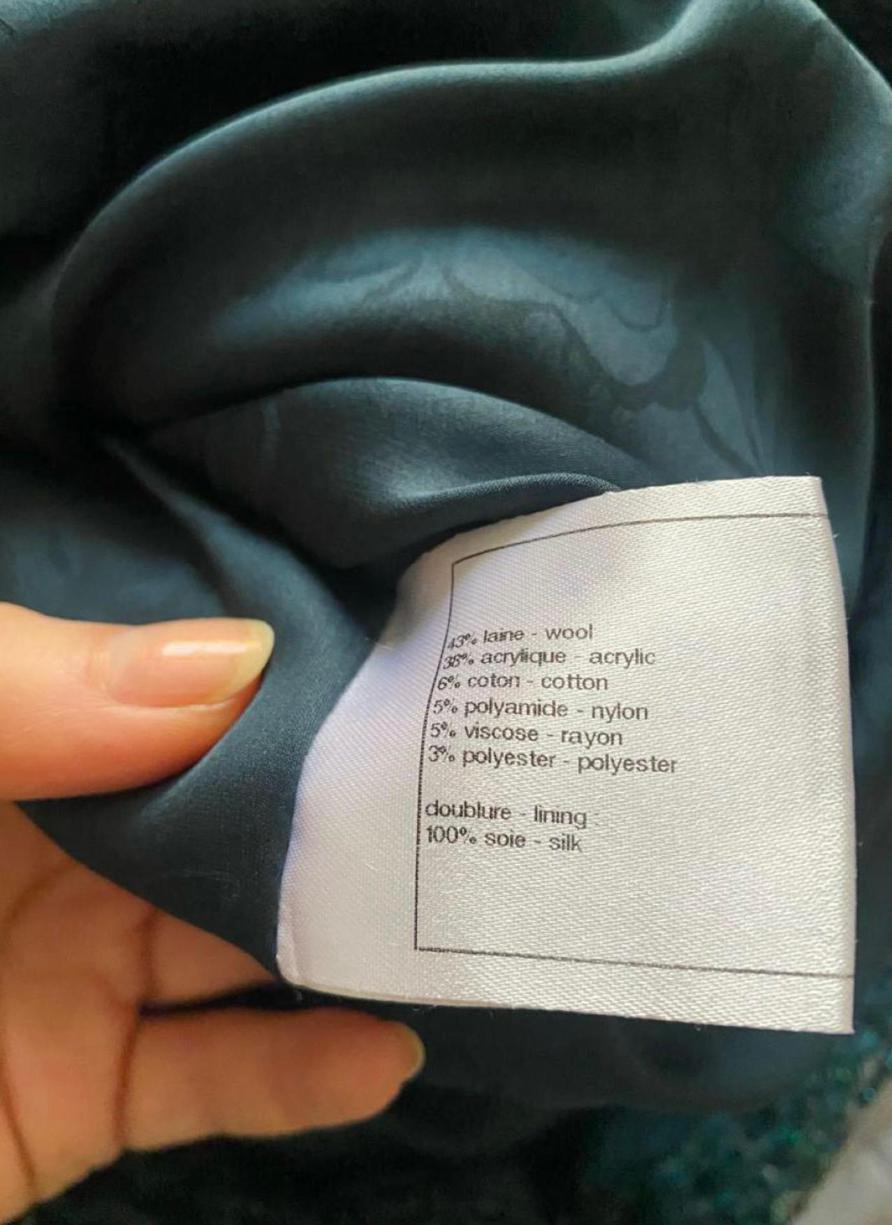 7K$ Runway Emerald Green Lesage Tweed Dress 3