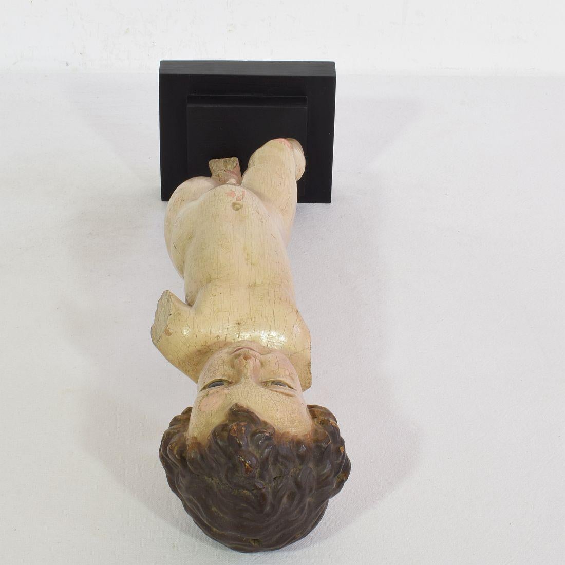 7th-18th Century Carved Spanish Baroque Christ, Nino, Santo 13