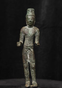 7th/9thC Solid Cast Bronze Prakhon Chai Bodhisattva Compassion. Fluid, Natural