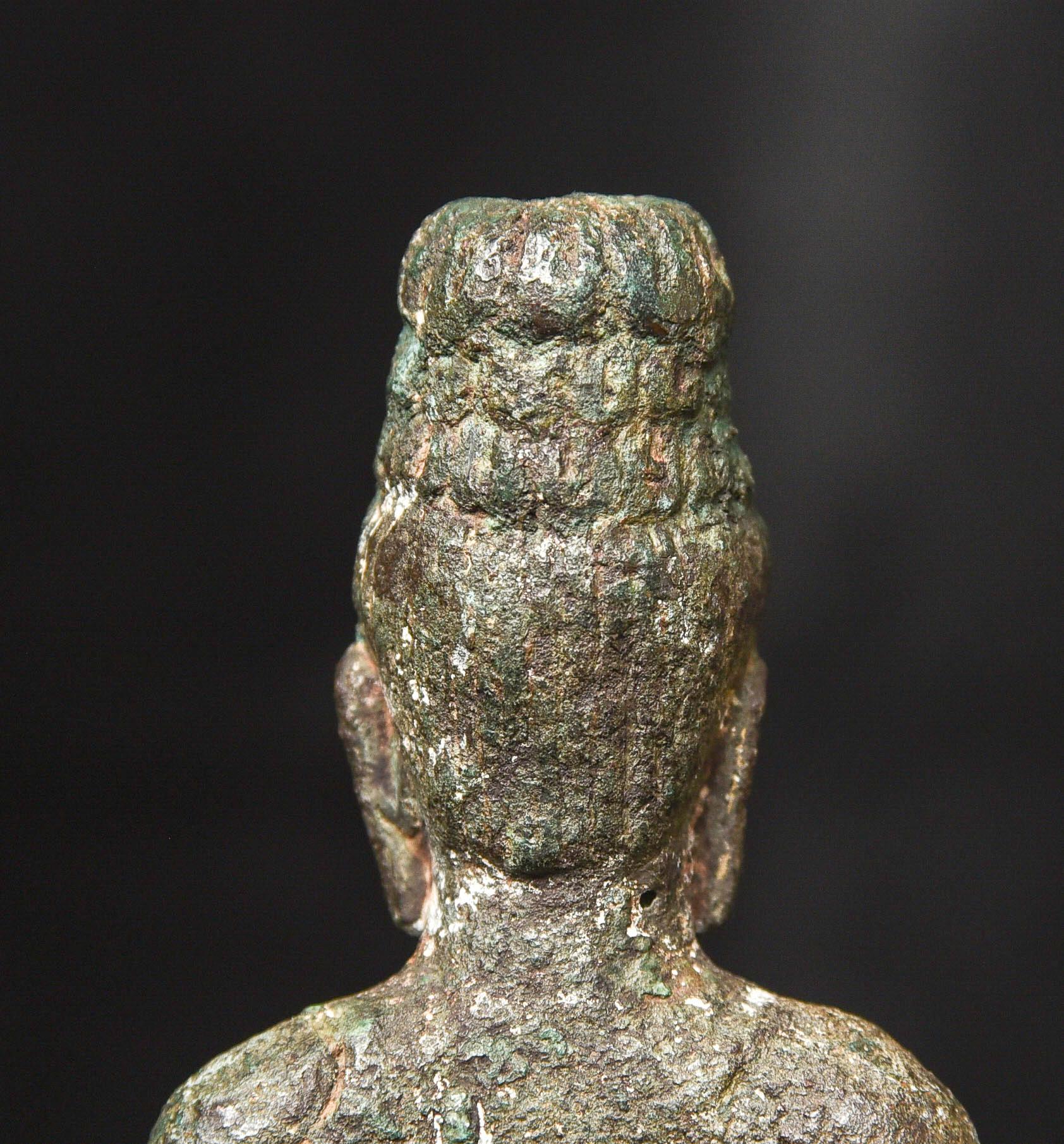 7th/9thC Solid-Cast Bronze Prakhon Chai Buddha or Bodhisattva - 9688 For Sale 10