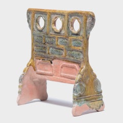 Chinese Miniature Mingqi Robe Rack, c. 680