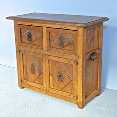 17th Century Two-Drawer, Two-Door Spanish Credenza