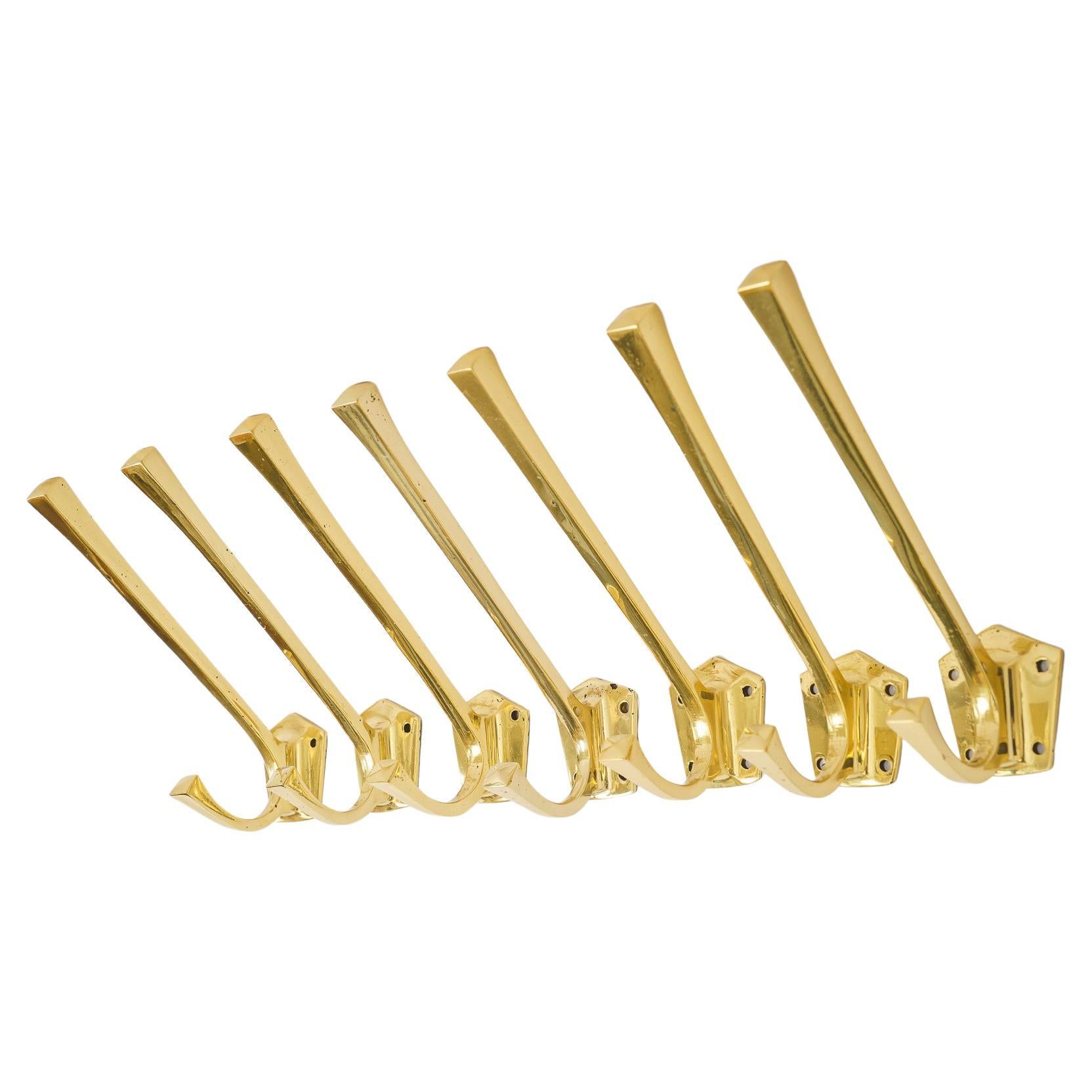 7x Art Deco Wall Hooks Vienna Around 1920s For Sale at 1stDibs
