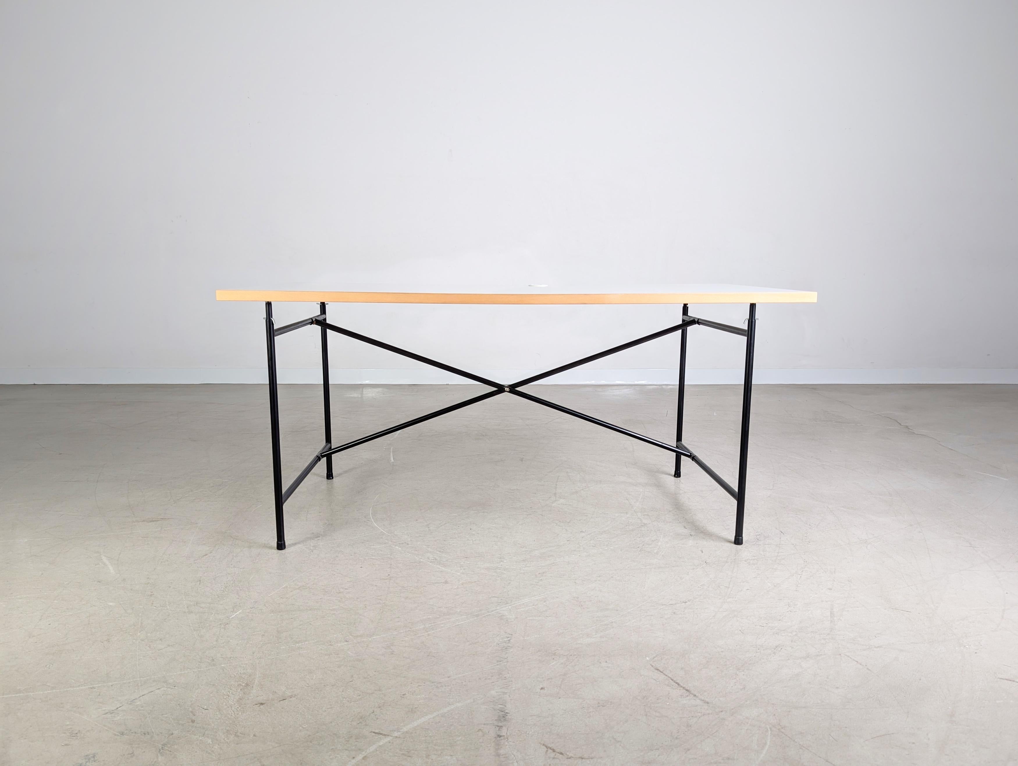 7x Original Egon Eiermann Schreibtisch Richard Lampert Metall For Sale 6