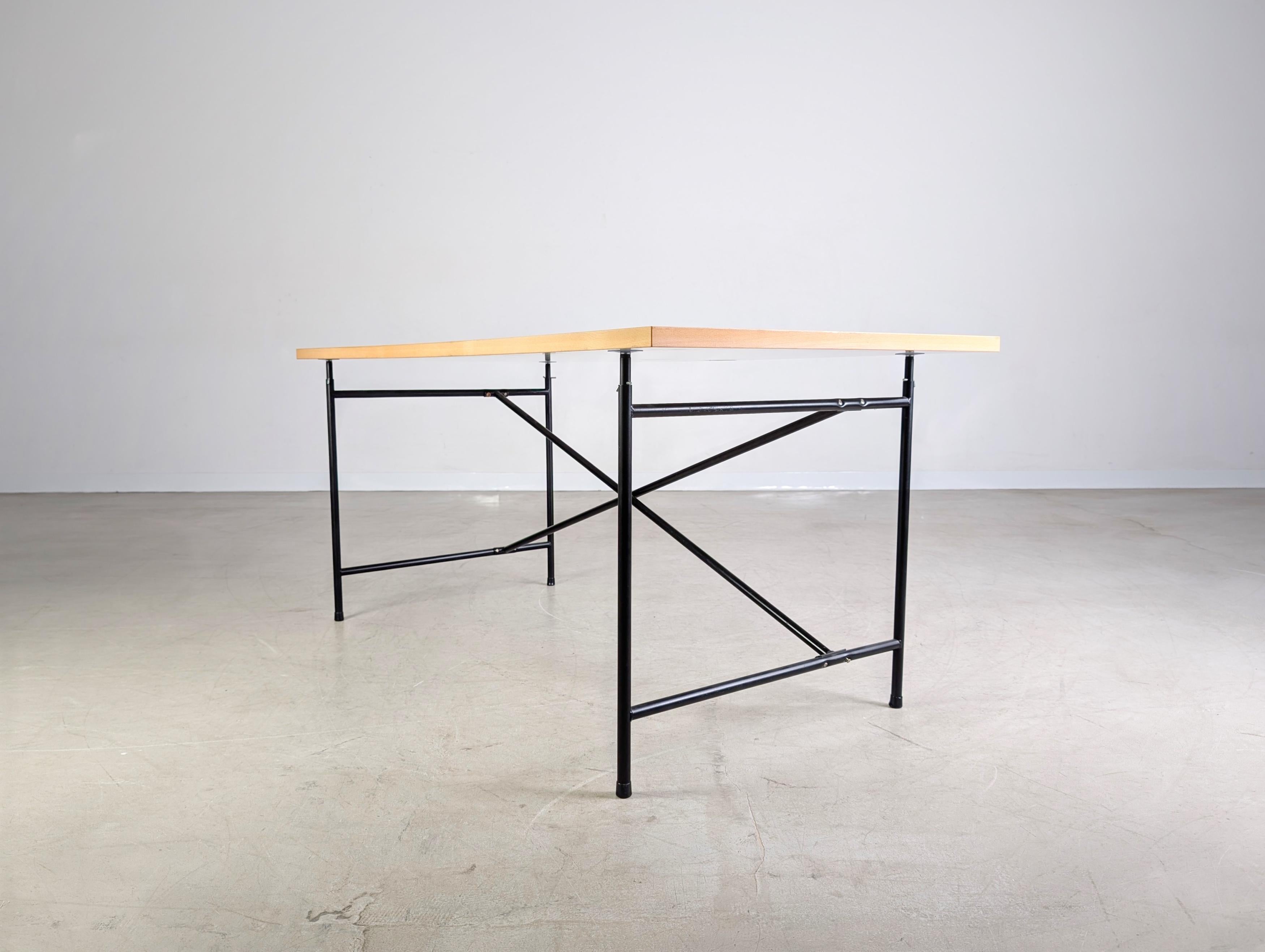 7x Original Egon Eiermann Schreibtisch Richard Lampert Metall For Sale 8