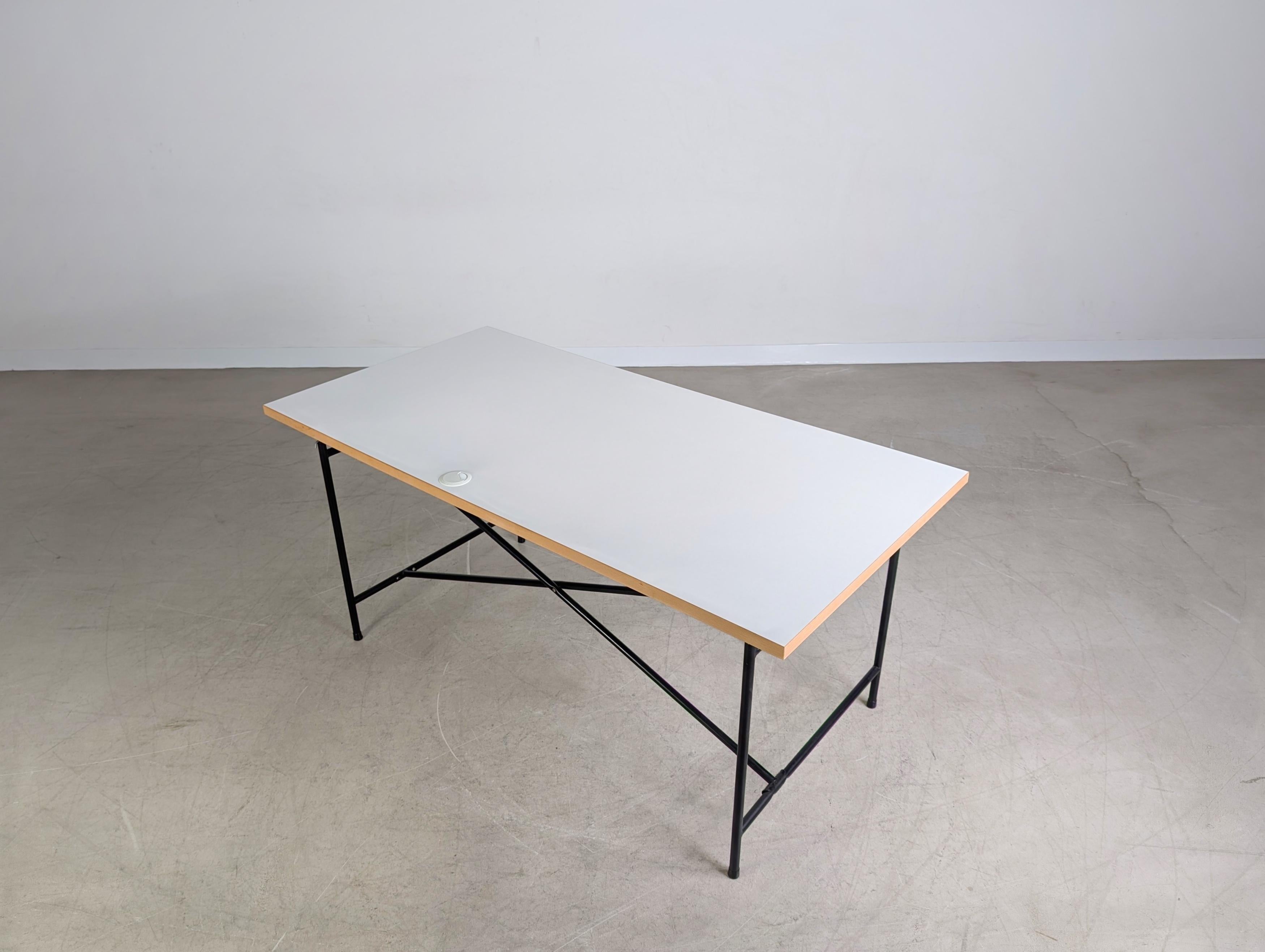 7x Original Egon Eiermann Schreibtisch Richard Lampert Metall For Sale 10