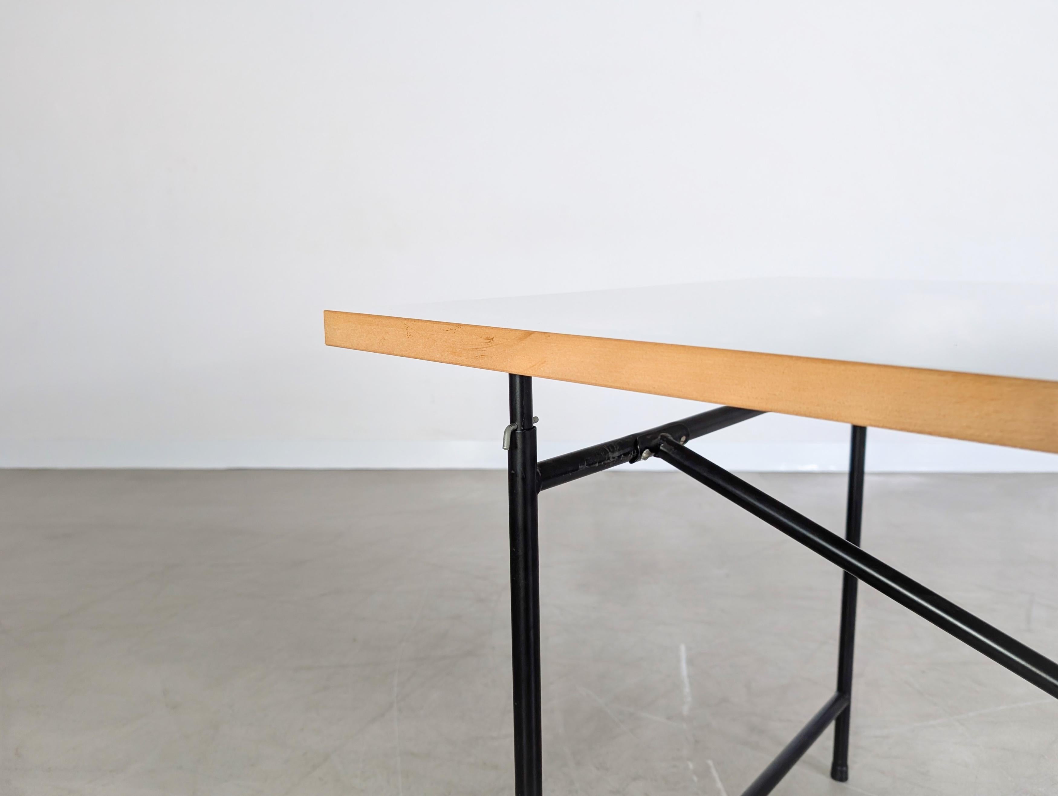 7x Original Egon Eiermann Schreibtisch Richard Lampert Metall For Sale 12