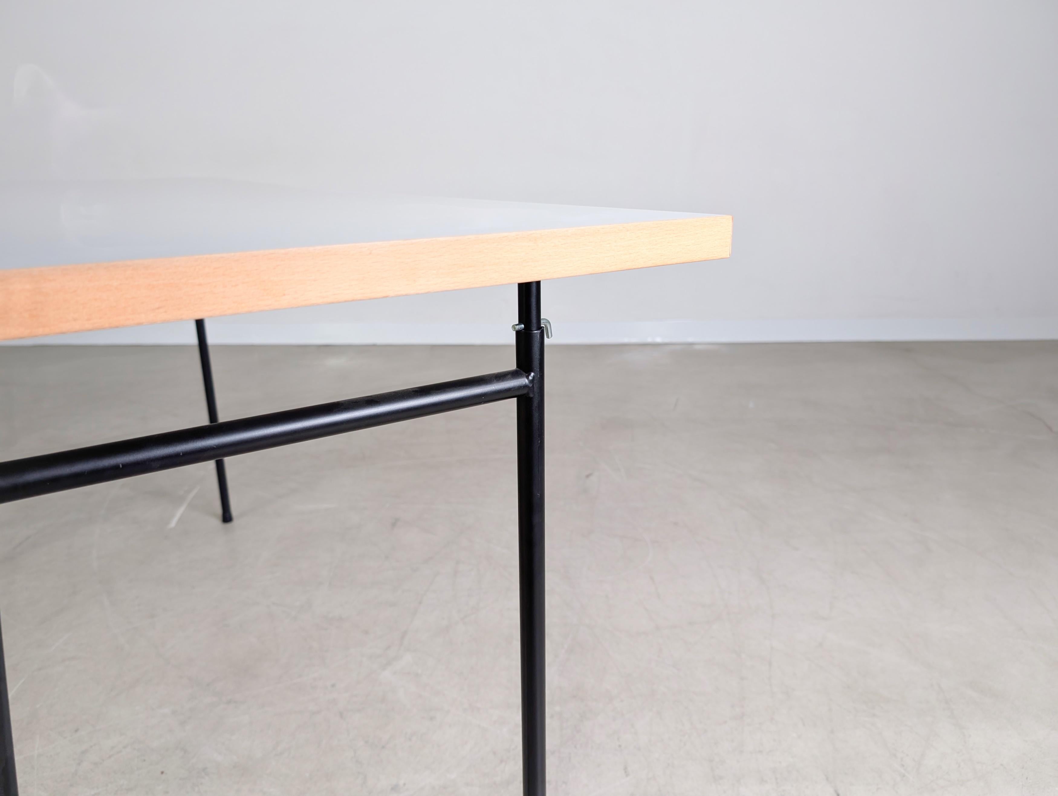7x Original Egon Eiermann Schreibtisch Richard Lampert Metall For Sale 2