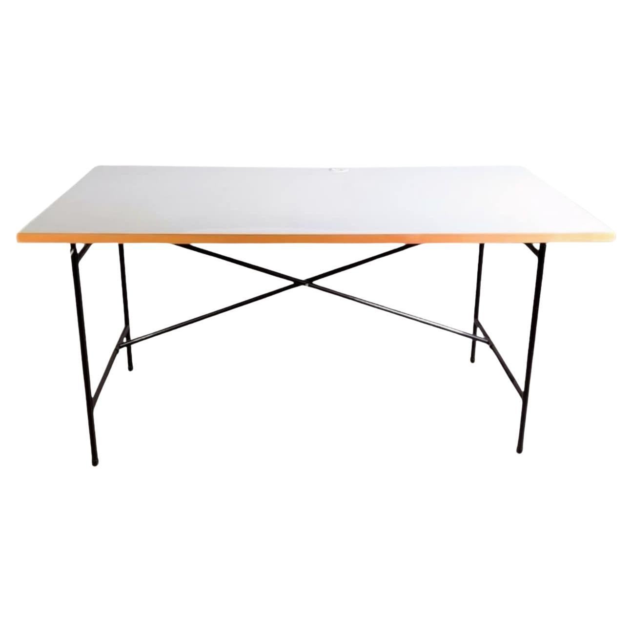 7x Original Egon Eiermann Schreibtisch Richard Lampert Metall