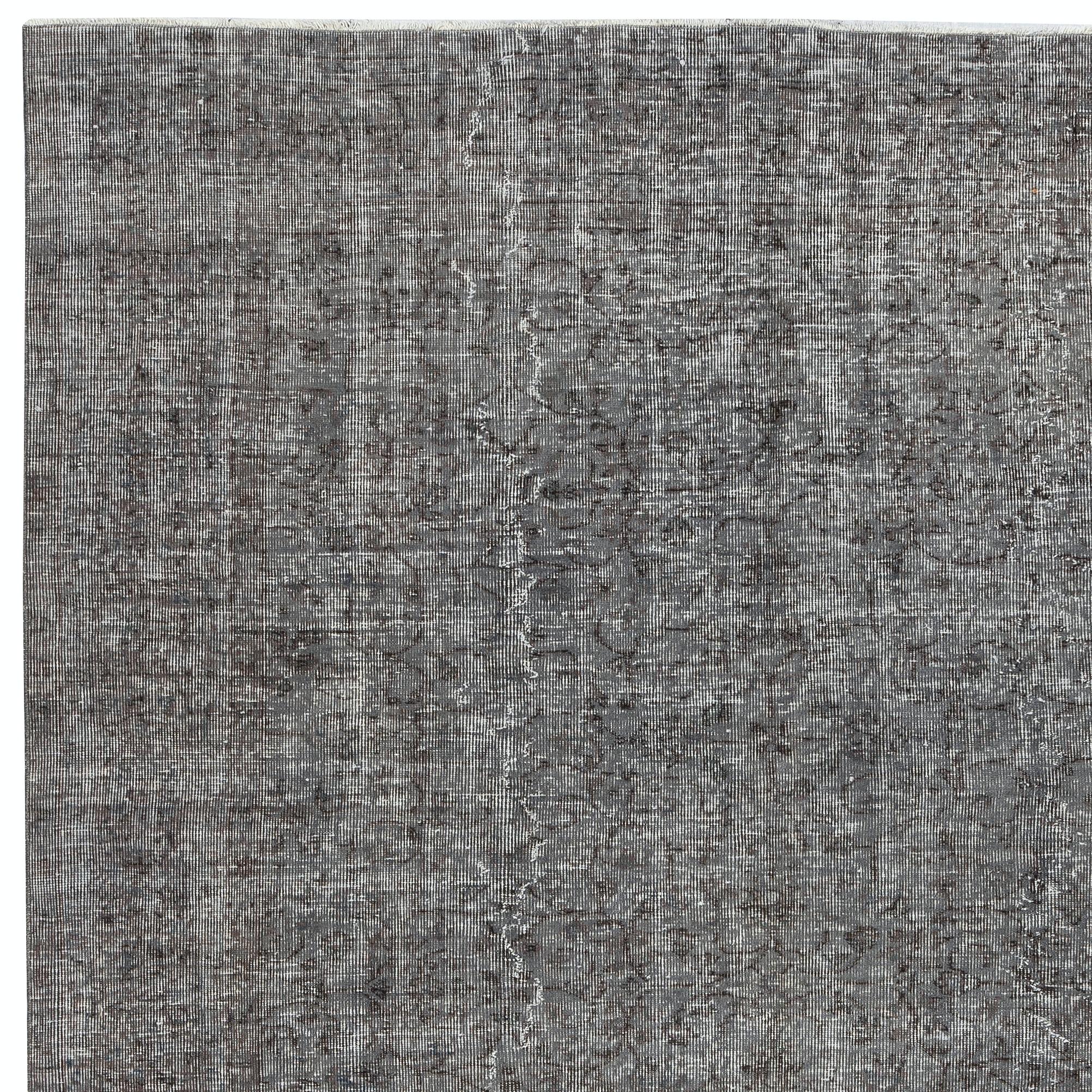 Noué à la main 7x10 Ft Gray Handmade Turkish Area Rug for Living Room, Dining Room and Bedroom (tapis turc fait à la main pour le salon, la salle à manger et la chambre à coucher) en vente