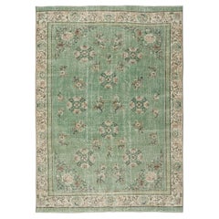 Tapis de sol 7x10 Ft Vintage 
Greene. Design Art Déco chinois, noué à la main en Turquie