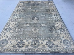 Hand-Knotted Afghan Oushak Rug Premium Hand-Spun Afghan Wool Fair Trade
