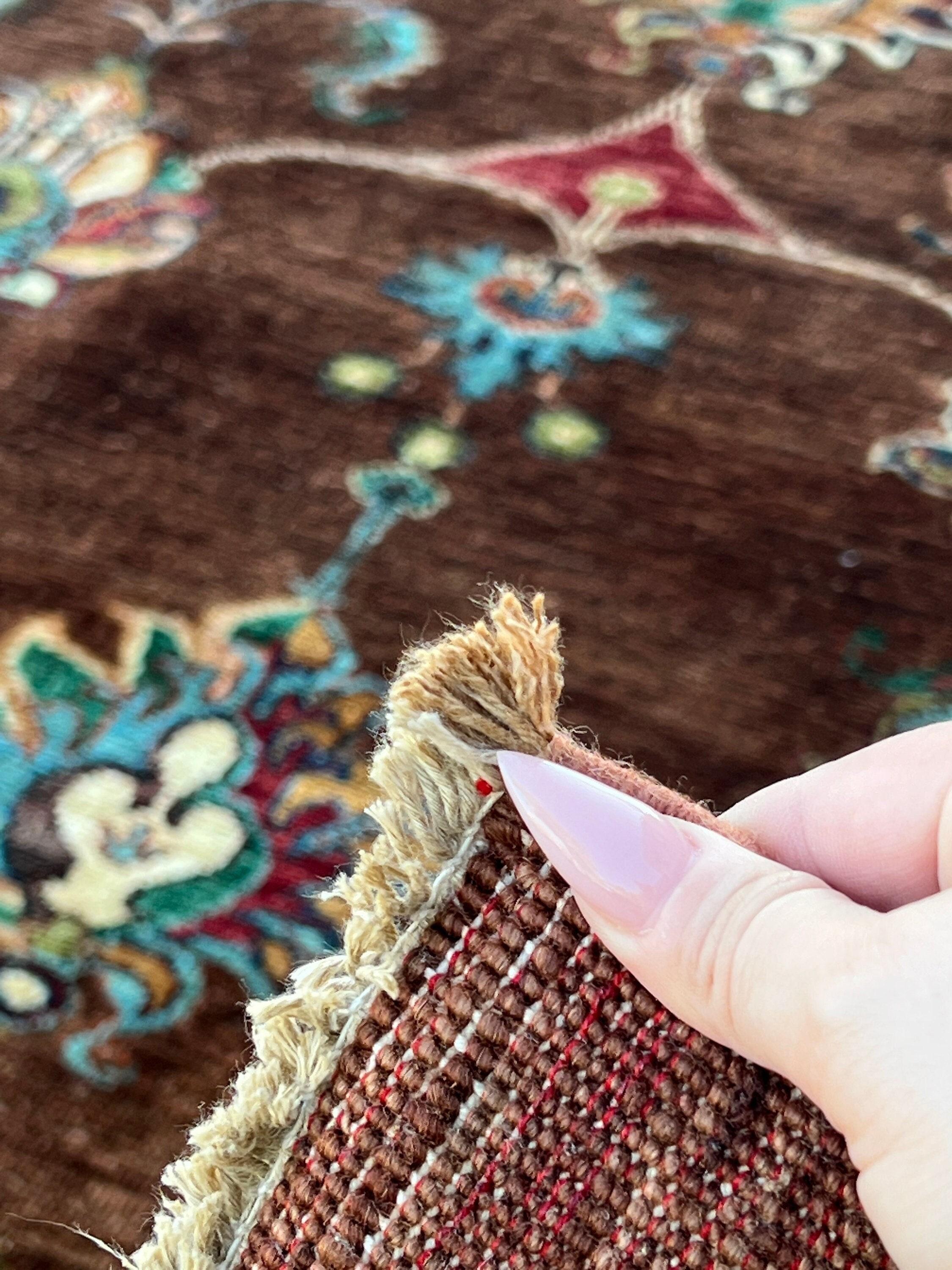 Hand-Knotted Afghan Rug Premium Hand-Spun Afghan Wool Fair Trade For Sale 6