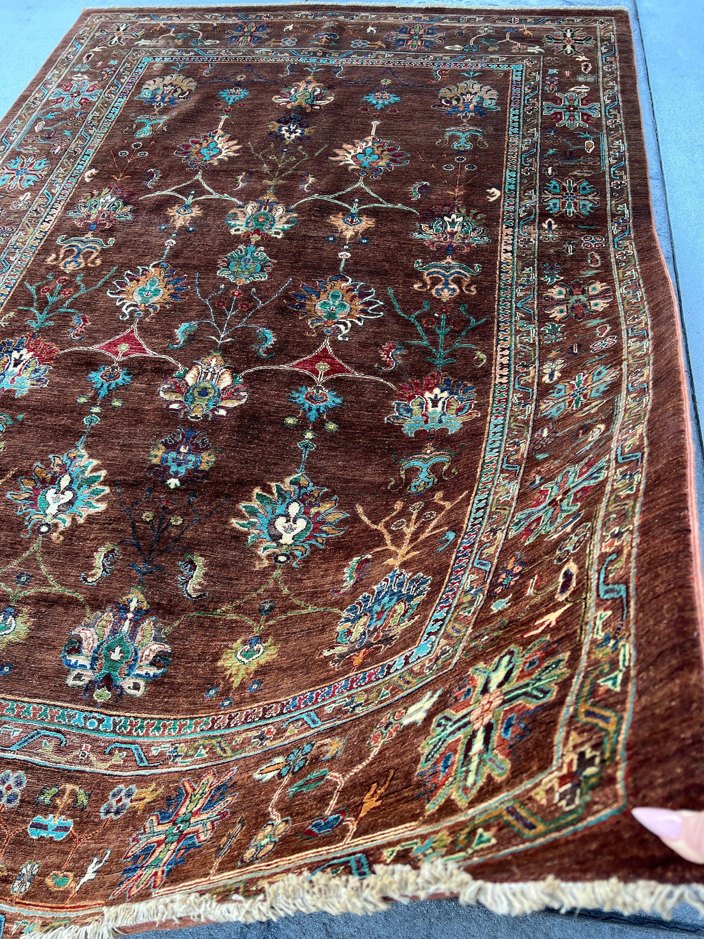 Hand-Knotted Afghan Rug Premium Hand-Spun Afghan Wool Fair Trade For Sale 2