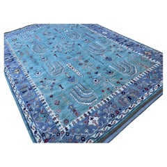 7x10 Hand-Knotted Afghan Rug Premium Hand-Spun Afghan Wool Fair Trade