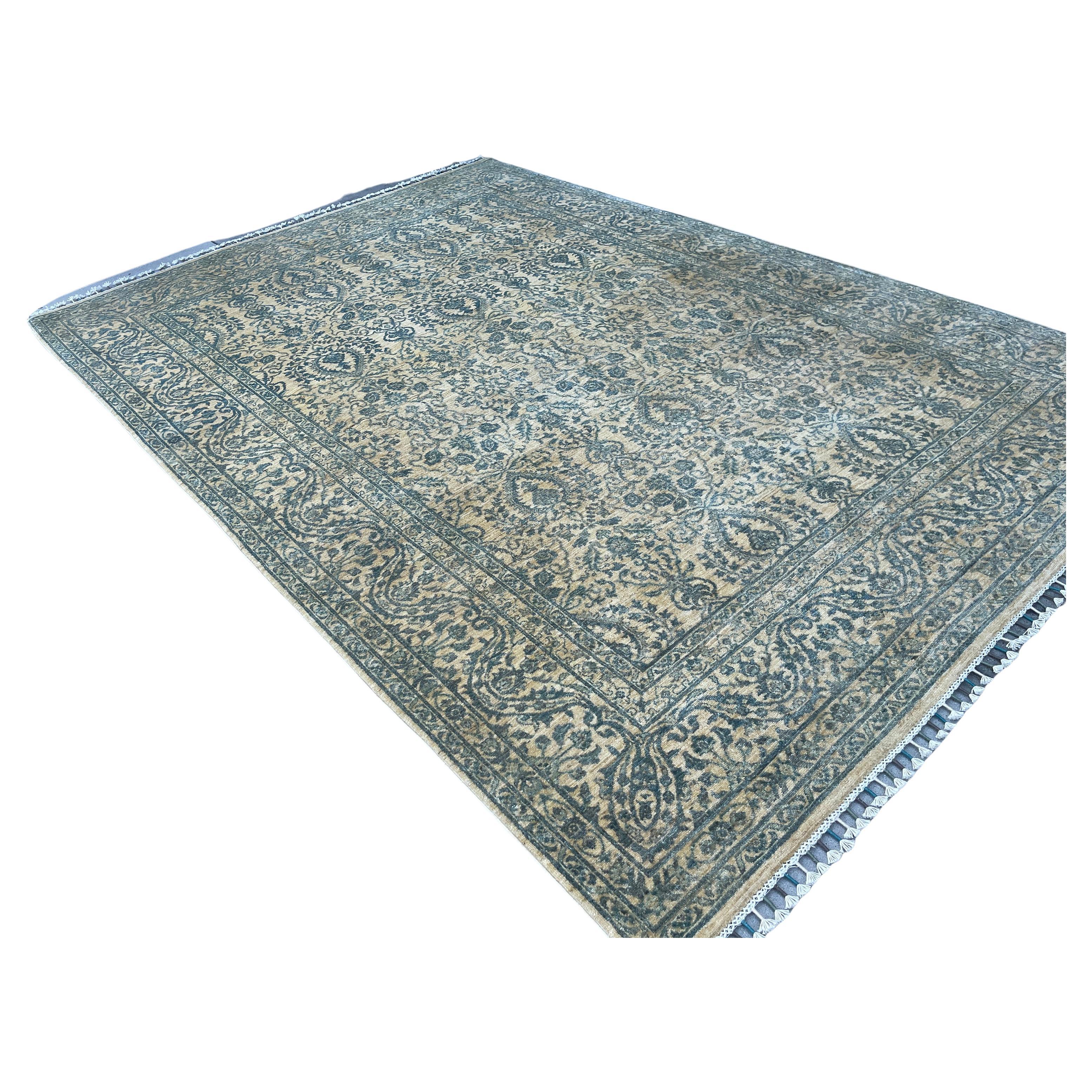 Hand-Knotted Muted Afghan Rug Premium Hand-Spun Afghan Wool Fair Trade For Sale