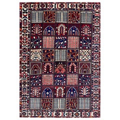 7x10 Old Bakhtiari Area Rug