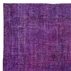 7x10.2 Ft Contemporary Handmade Turkish Area Rug in Purple & Violet Colors