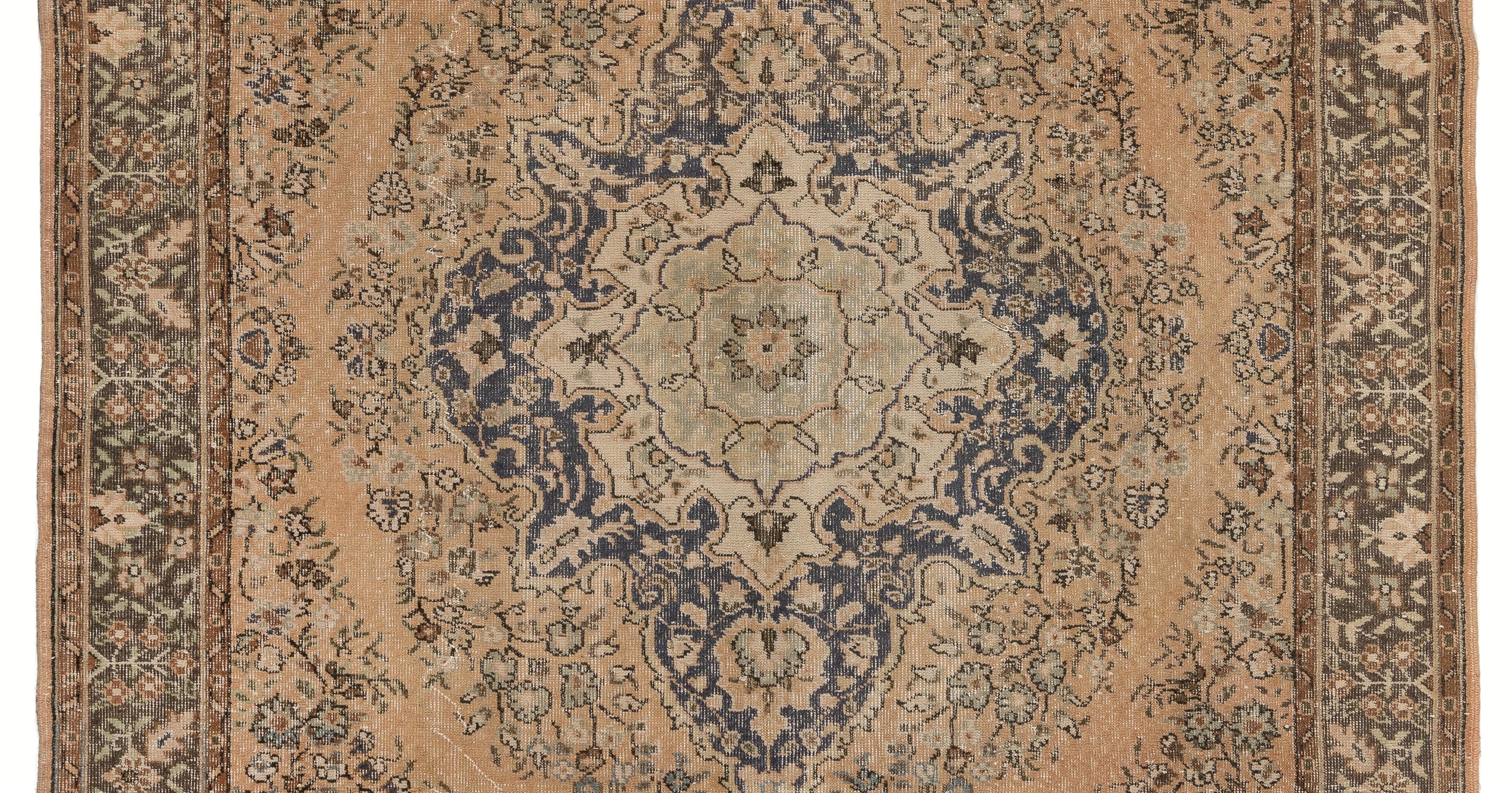 faded green rug