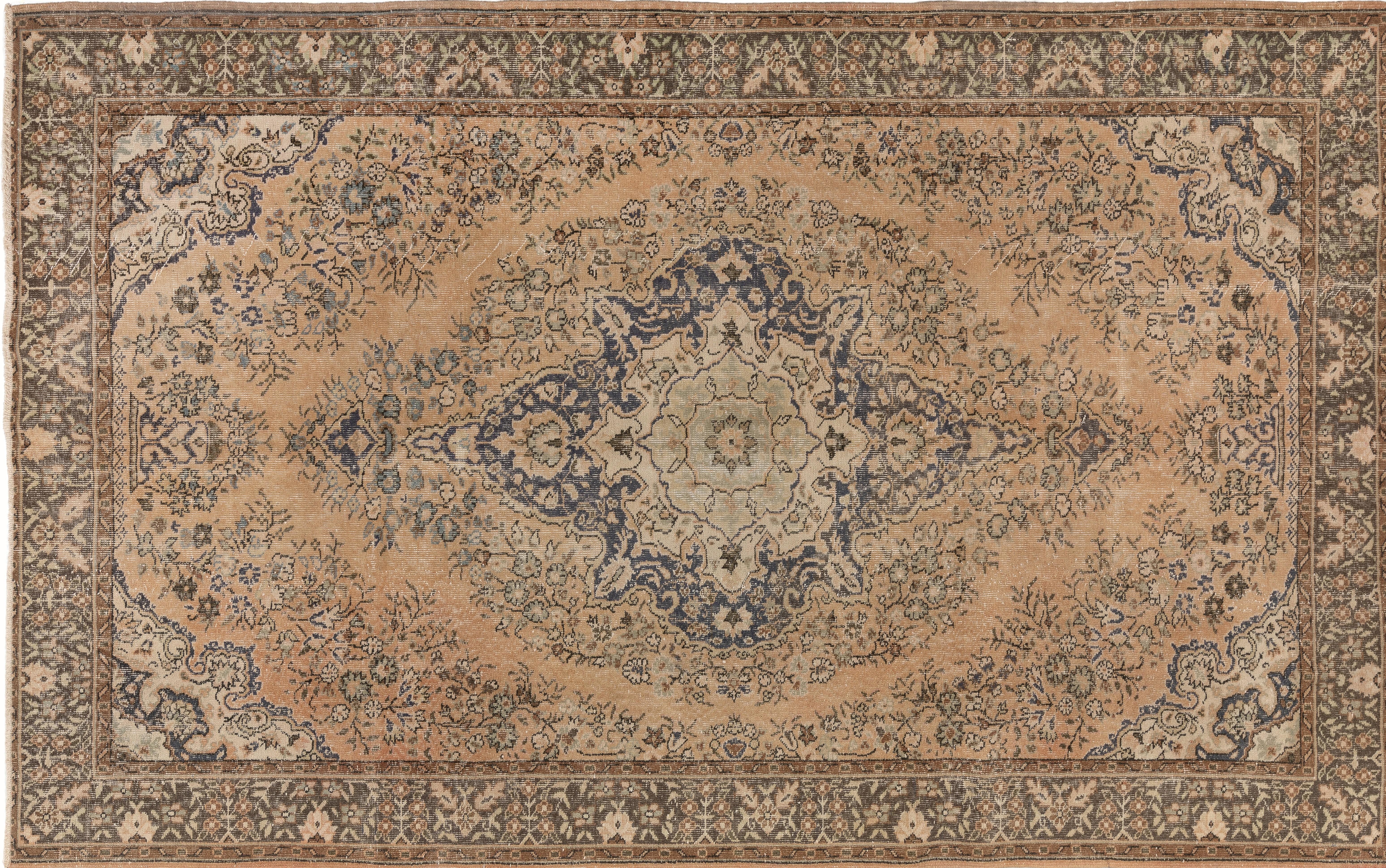 peach vintage rug