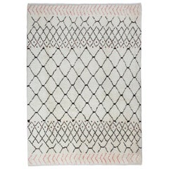 7x10.4 Ft Handgefertigter Tulu-Teppich im marokkanischen Stil. 100% Wolle. Kundenspezifische Optionen verfügbar