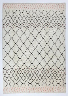7x10.4 Ft Handmade Moroccan Style Tulu Rug. 100% Wool. Custom Options Available