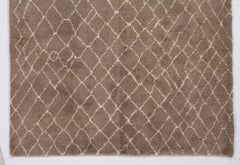 7x10.4 ft Moroccan Tulu Rug, 100% Natural Undyed Wool, Custom Options Available