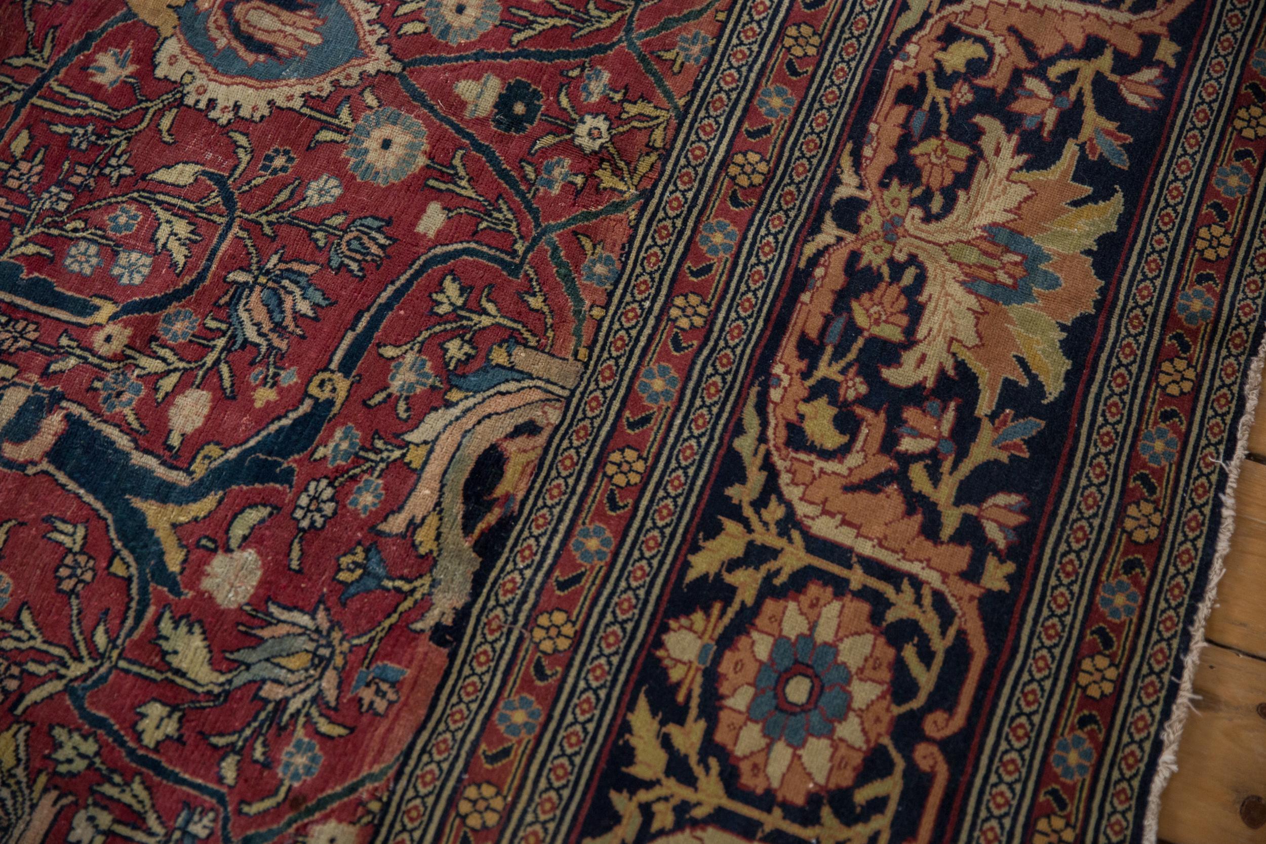 Tapis ancien de Tabriz raffin en vente 3