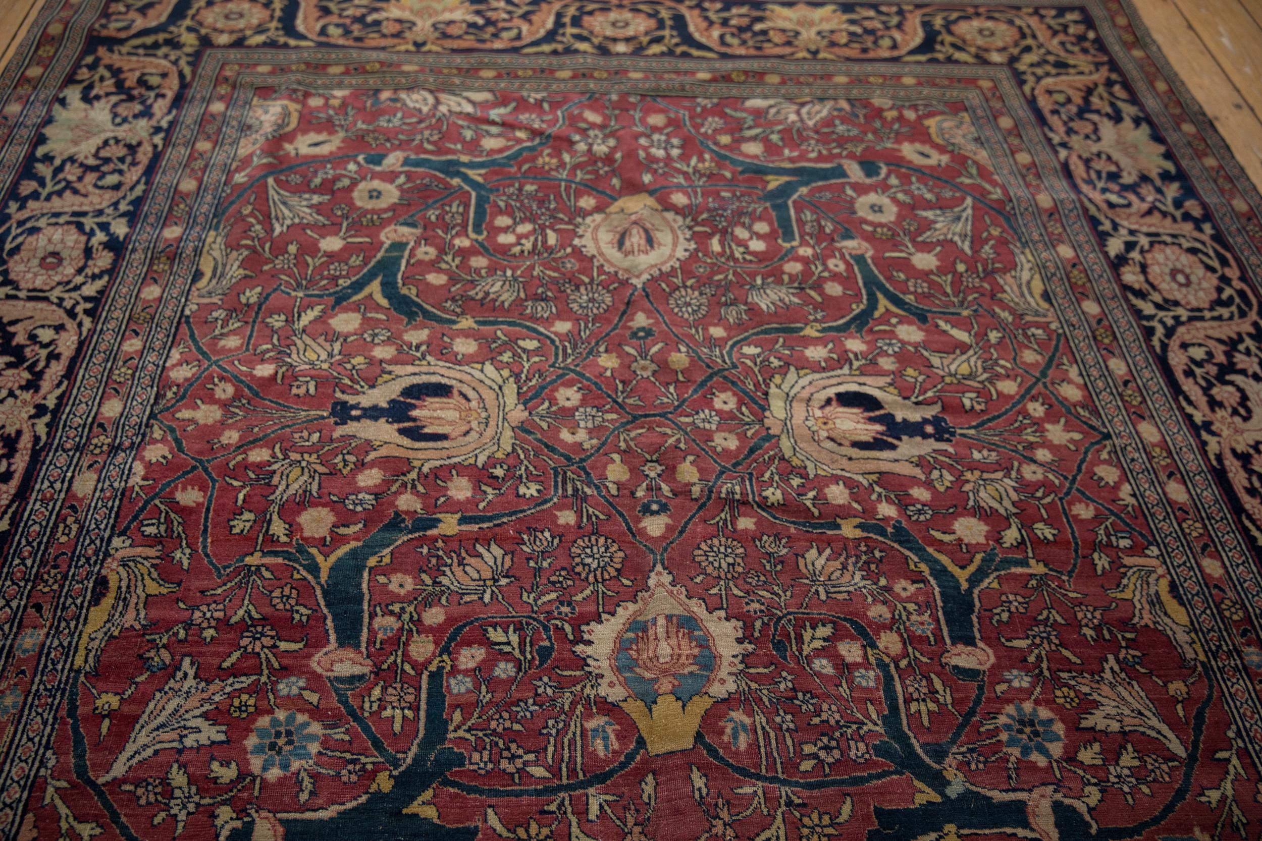Tapis ancien de Tabriz raffin en vente 6
