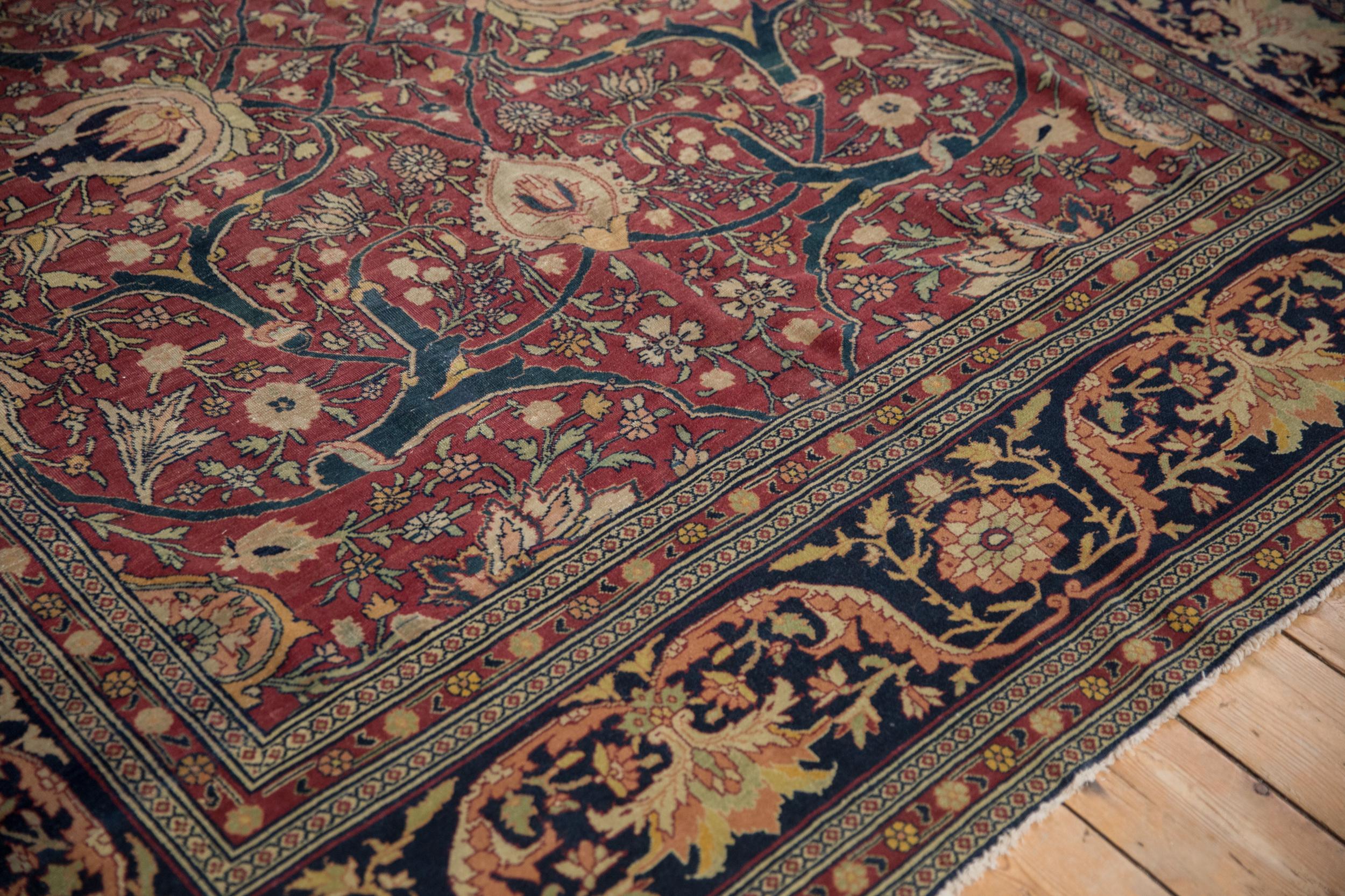 Tapis ancien de Tabriz raffin Bon état - En vente à Katonah, NY