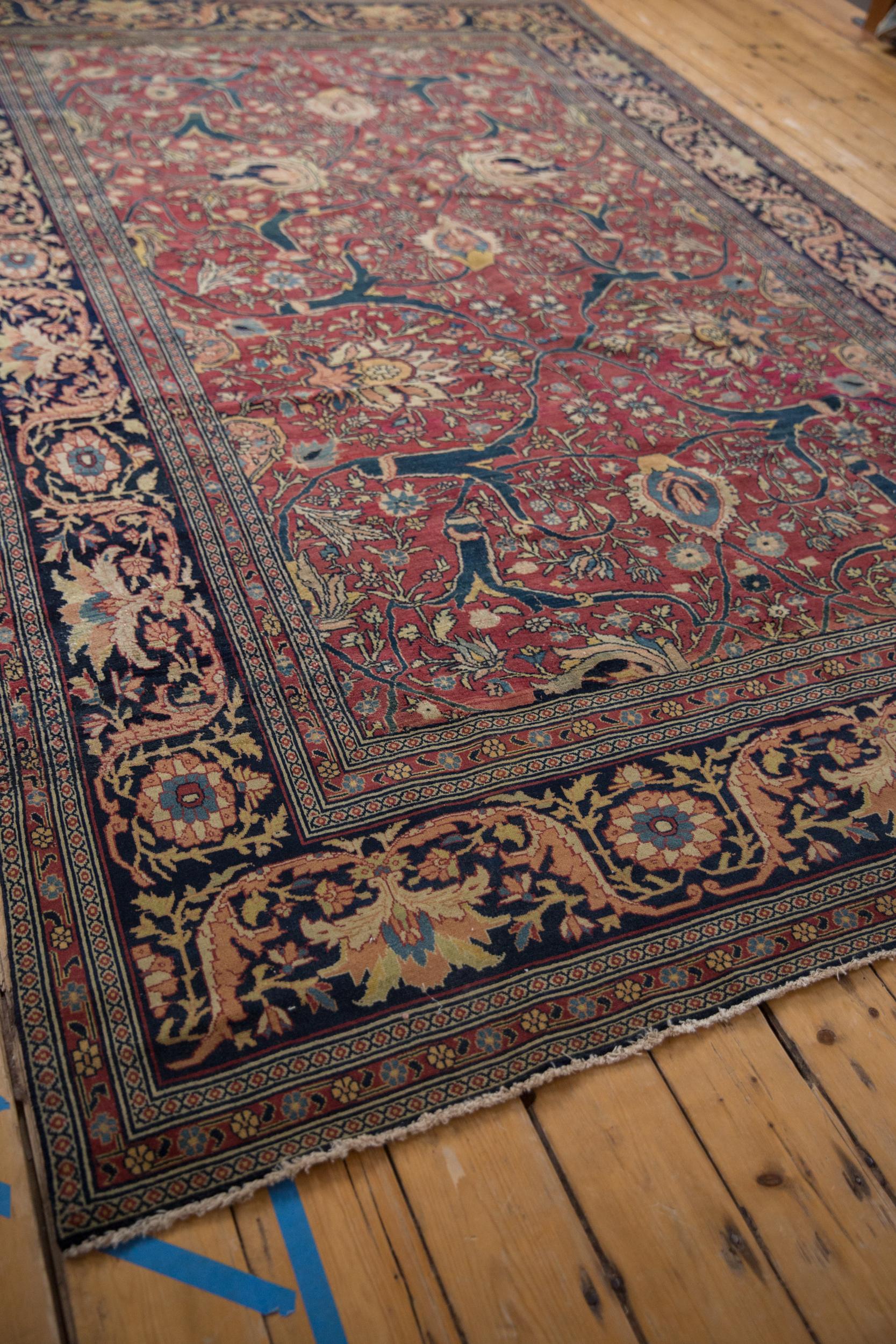 Tapis ancien de Tabriz raffin en vente 2