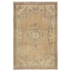 7x10.5 Ft Vintage Handmade Turkish Area Rug Farmhouse and Country Home Decor