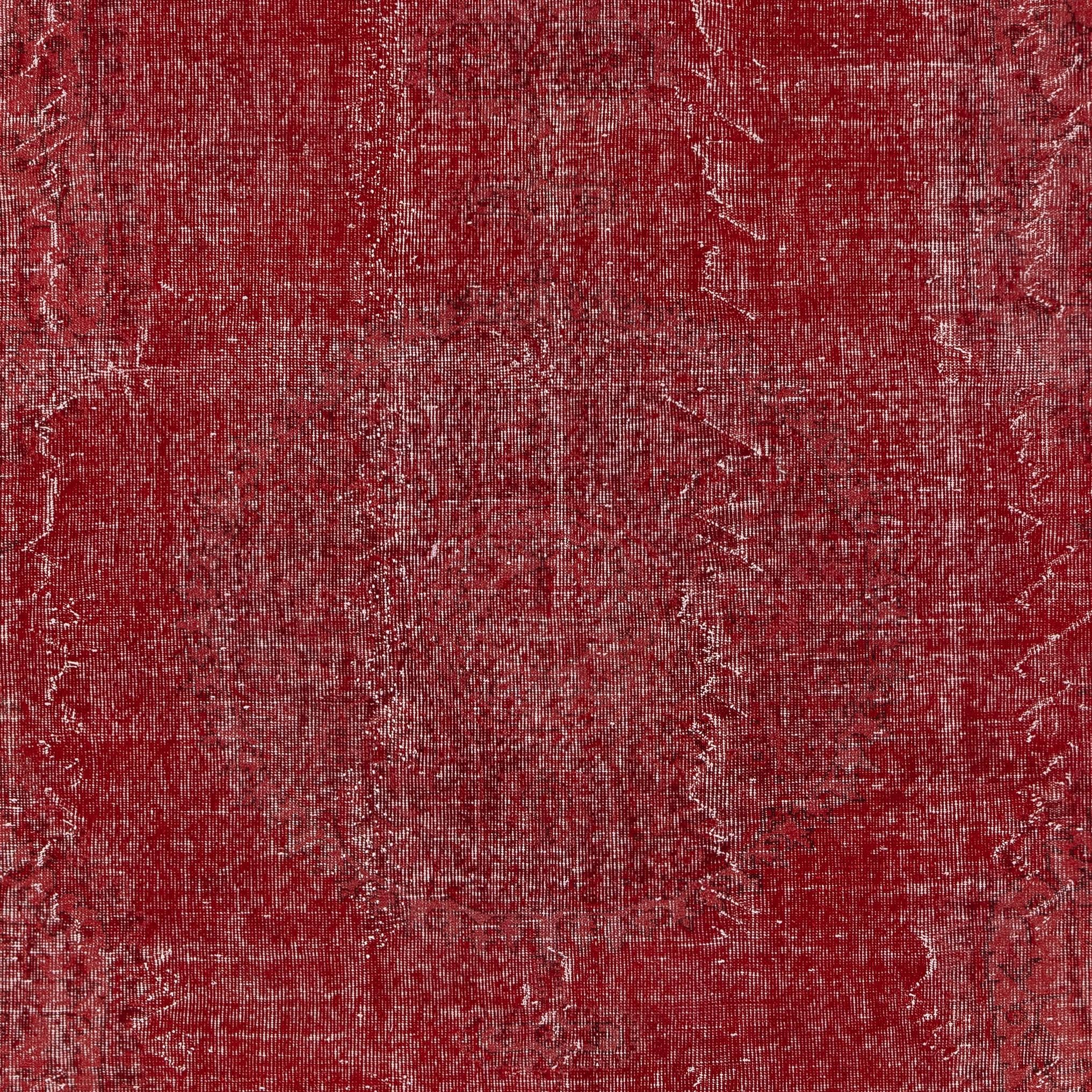 7x10.5 Ft Vintage Roter Wollteppich. Handgefertigter türkischer Teppich für A-Spaces (Türkisch) im Angebot