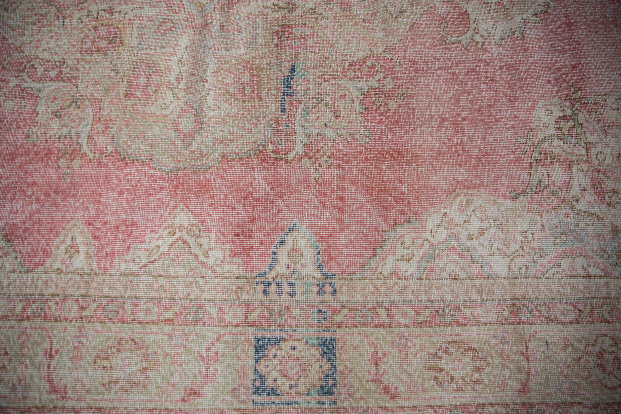 Vintage Distressed Sparta Carpet In Fair Condition For Sale In Katonah, NY