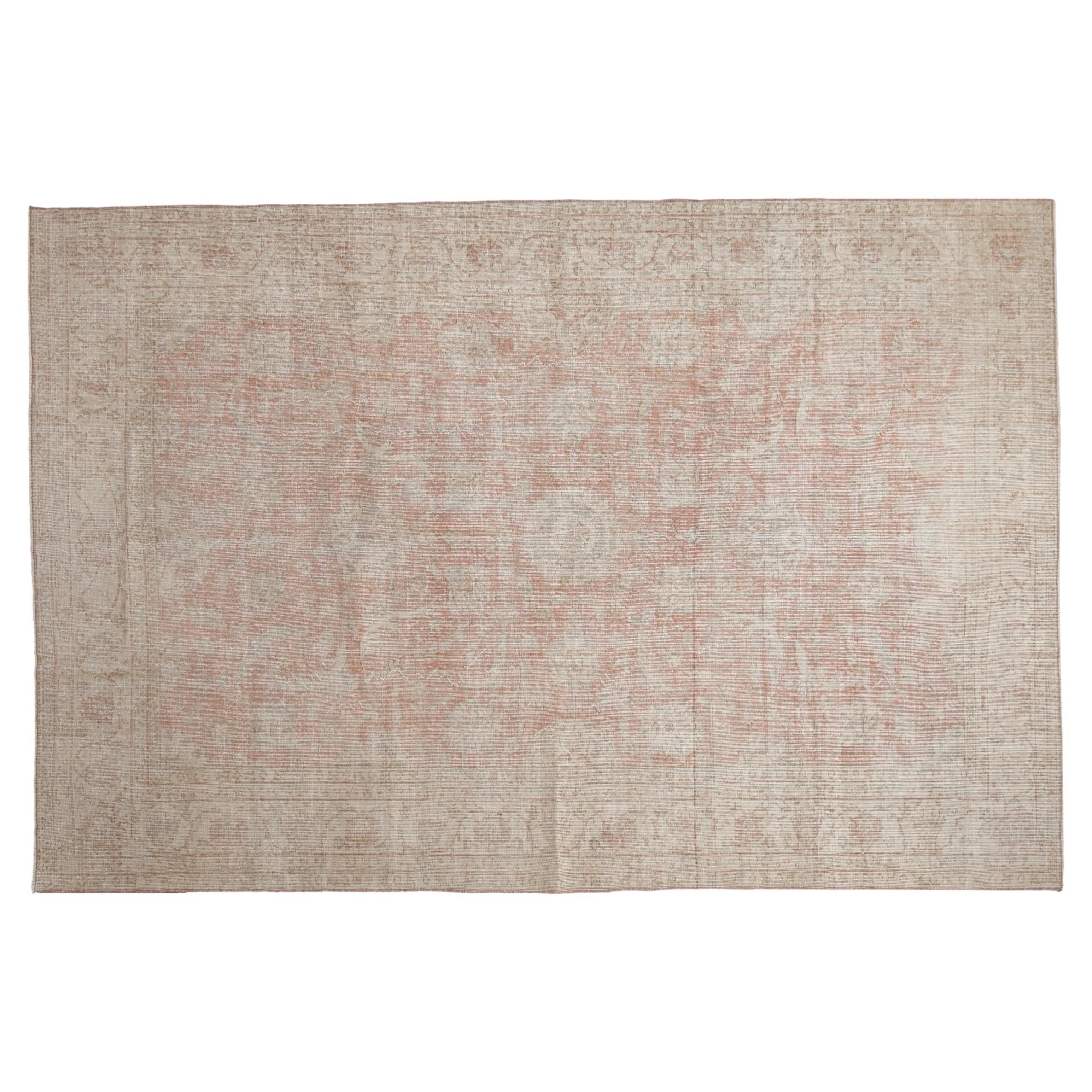 Vintage Distressed Sparta Carpet  For Sale