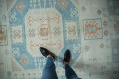 Vintage Distressed Oushak Carpet