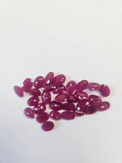 7x5 Oval Natural Ruby Gemstone July Birthstone Wholesale 5 Pisces Loose Gemstone
