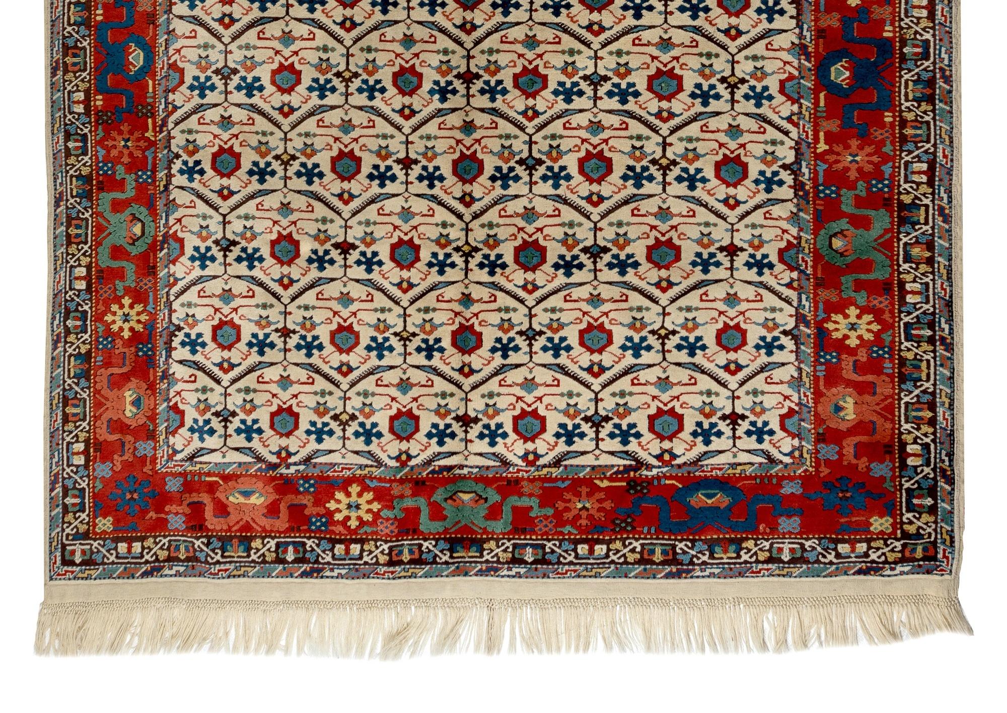 Hand-Knotted 7' x 9'  Gorgeous Fine Brand New Turkish Rug, 100% Natural Dyed Wool For Sale