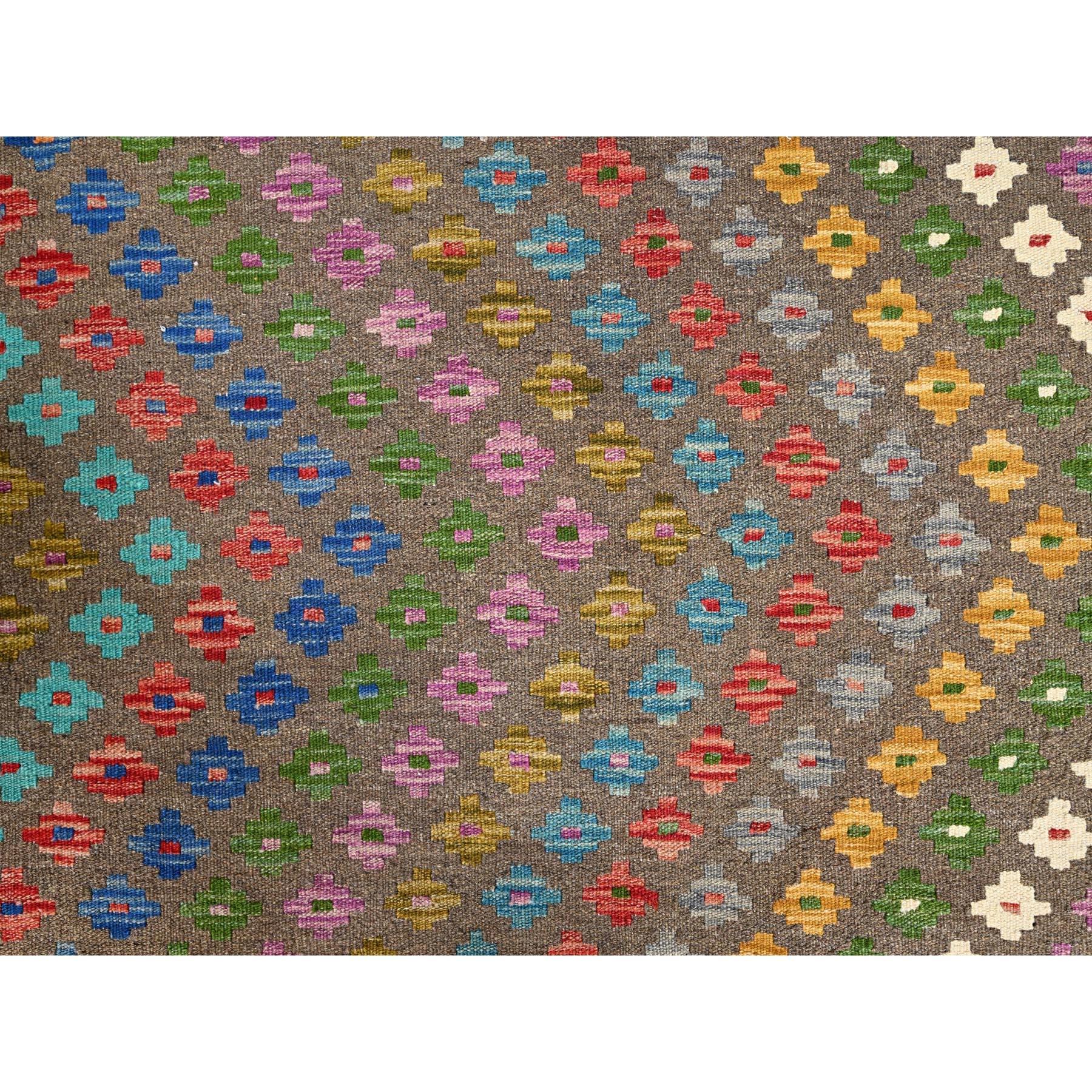 Colorful, Extra Soft Wool, Hand Woven, Vegetable Dyes, Afghan Kilim with Chevron Zig Zag Design, Flat Weave, Oriental Rug
Primary materials: Wool
Latex: No Pile 
height: 0.25 Inches
Style: Traditional
Primary color: Red
Secondary colors: Red, Blue,
