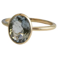 7x9mm Aquamarine 14kt Yellow Gold Ring - Size 7