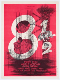 8 1/2 1963 Affiche du film français Moyenne