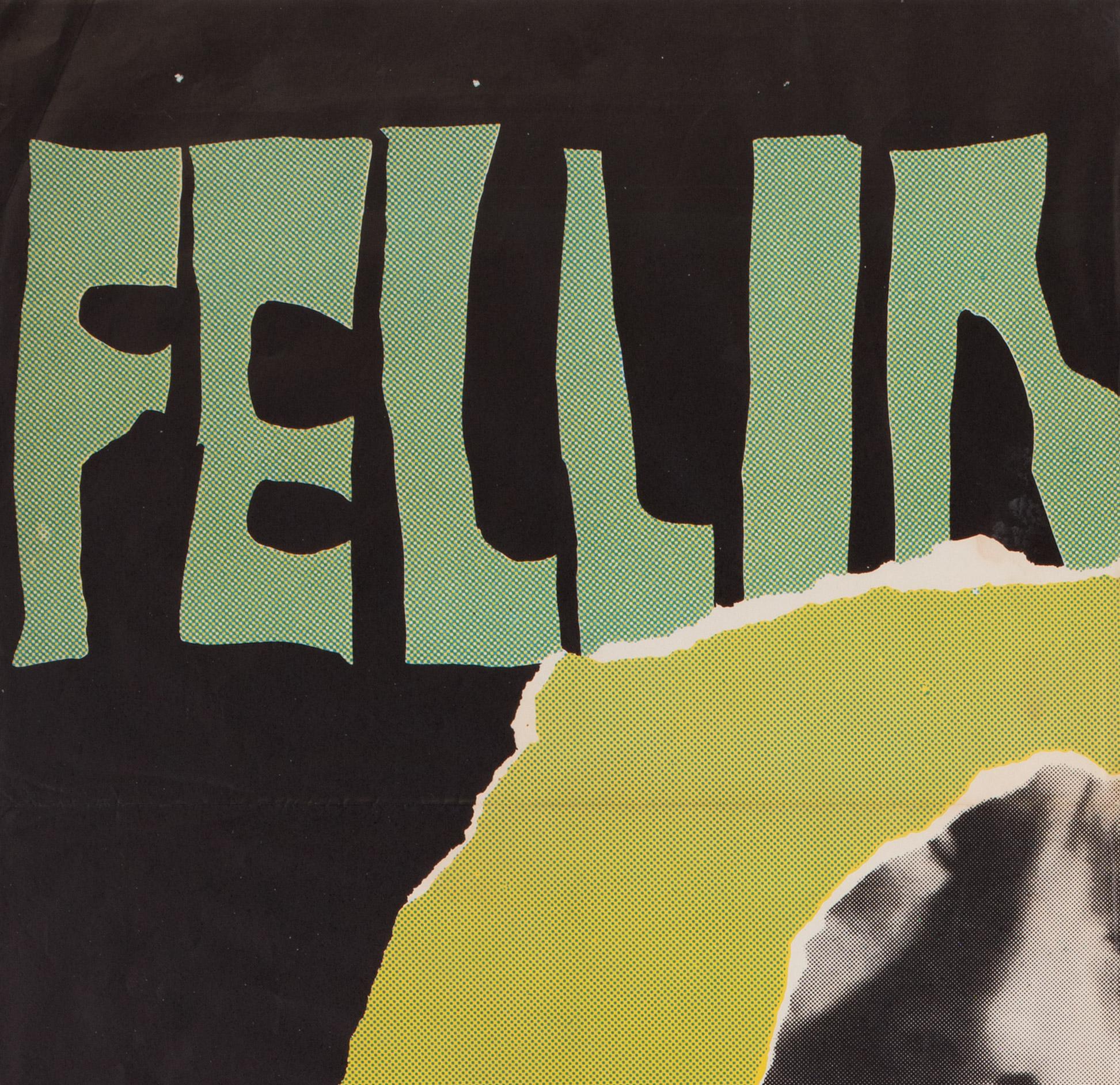 Britannique Affiche espagnole du film Spanish 1 Sheet, 8 1/2 1966, Fellini en vente
