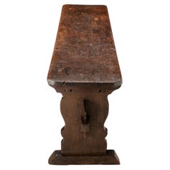 Table à tréteaux de taverne anglaise 8-10 places Oak Oak, England 17century 217cm 7ft1" long