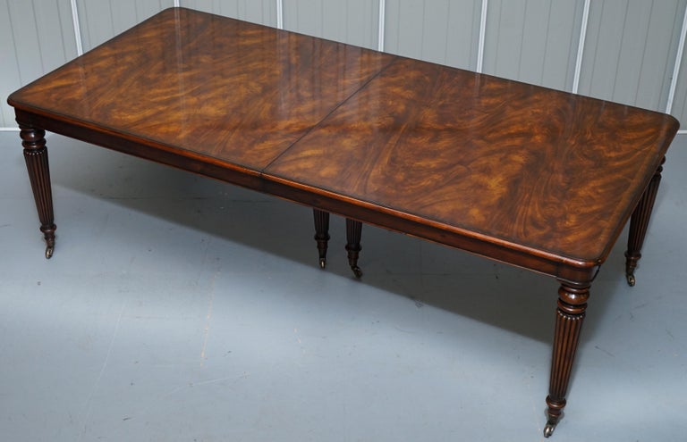 8 14 Person Golden Flamed Mahogany Extending Dining Table Theodore